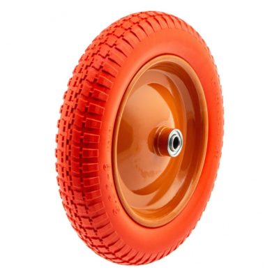 Колесо полиуретан 3.00-8 длина оси 90мм Подшипник 16мм