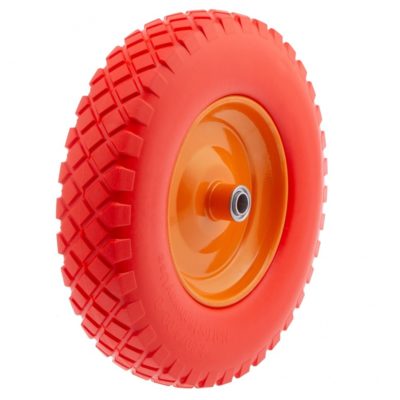 Колесо полиуретан 4.80-8 длина оси 90мм Подшипник 20мм