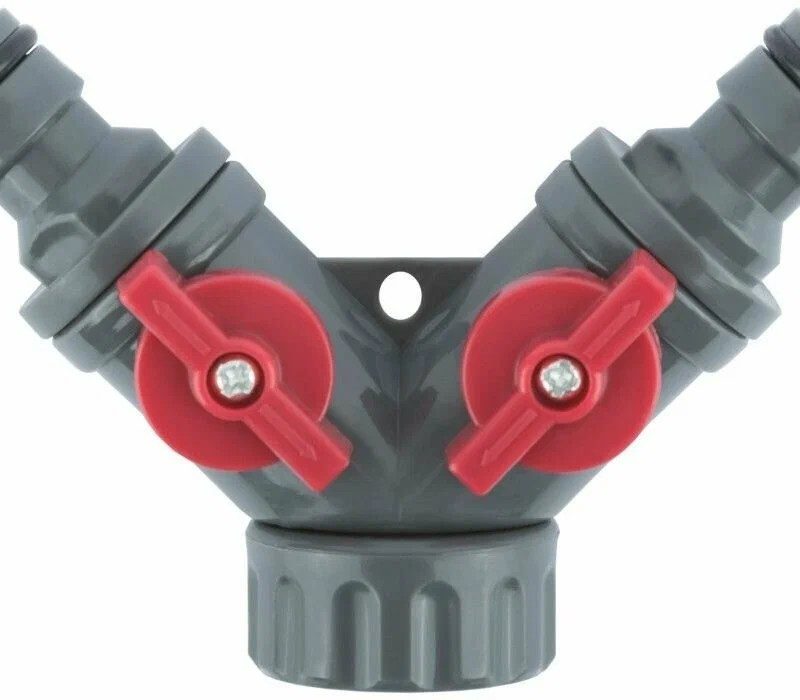 Соединитель 2-х компонент. 3/4" с запорным клапаном