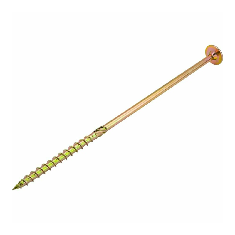 s00047583 Шуруп конструкционный для дерева с потайной головкой 8,0*240 желт. цена за 1шт. — изображение 1