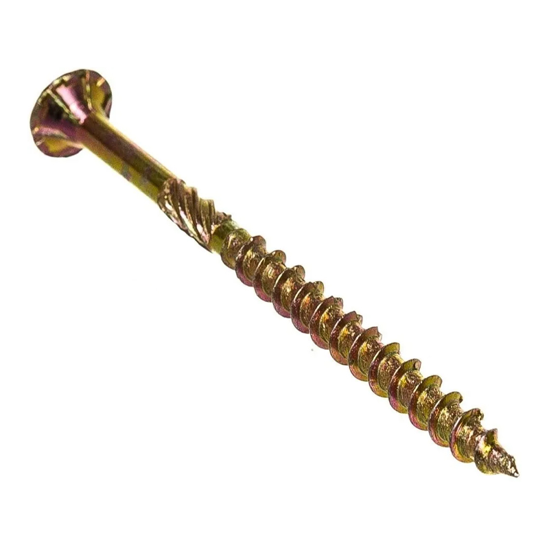 s00047584 Шуруп конструкционный с потайной головкой 8,0*320 желт. цена за 1шт. — изображение 1