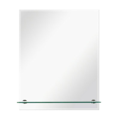 Зеркало для ванной комнаты с полкой 75*57см.