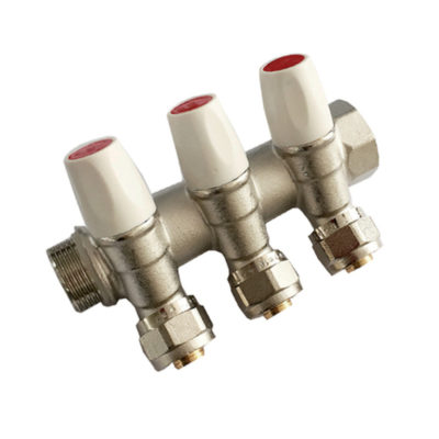 Коллектор регулир. под 45* / 3/4 г/ш /16ц-4вых  TIM