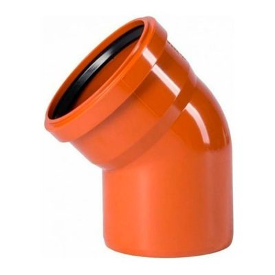 ОТВОД д160*45 РЫЖИЙ