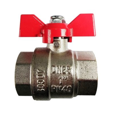 КРАН ШАРОВОЙ 11Б27п (газ)ду15 г/г ручка бабочка