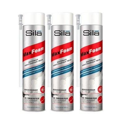 SILA HOME MAX FOAM Пена монтажная всесезонная 750 мл
