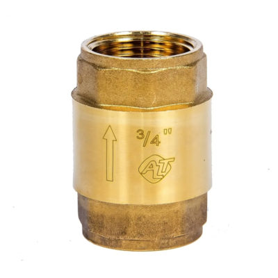 КЛАПАН ОБРАТНЫЙ 3/4 Г/Г ЛАТУНЬ