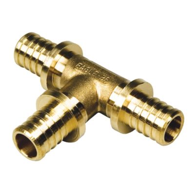 Тройник аксиальный (латунь) 25*25*25