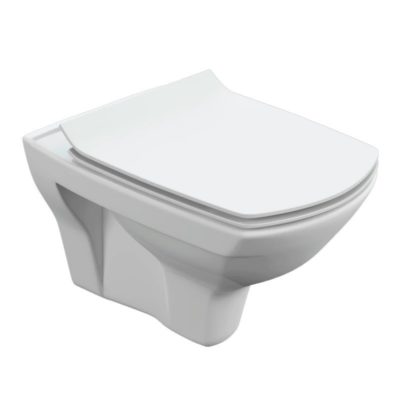 Унитаз подвесной Cersanit CARINA XL CLEAN ON безободк.+сидение микролифт