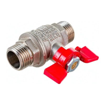 Кран шар. с американкой ВР-НР бабочка  алюм.1/2*1/2