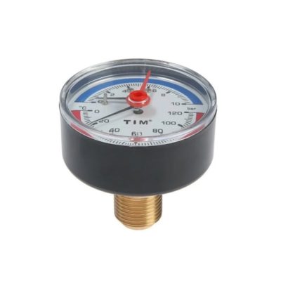 Термоманометр аксиальный 6 бар TIM