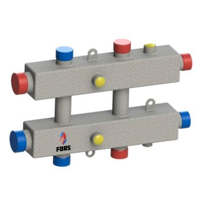 Коллектор гидравлический модульного типа на 3 контура ГКМ-2V