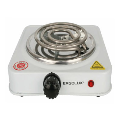 ERGOLUX ELX-EP05-C01 Электроплитка 1-конф. дисковая белая