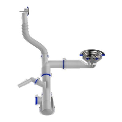 Сифон для кухни 3 1/2*40 со смещением