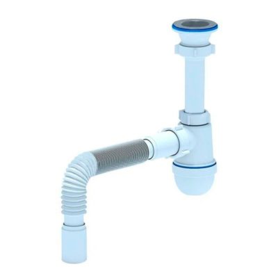 Сифон Ани 11/2" х 40 с гофрой 40/40/50 (С0115)