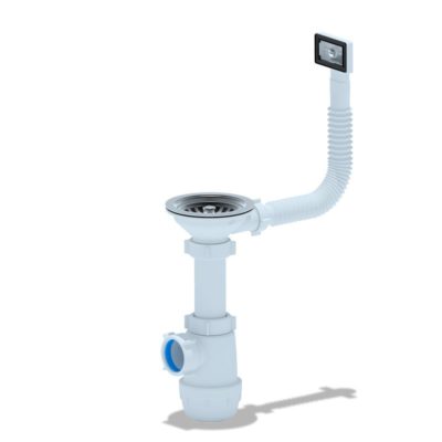 Сифон Ани 31/2" х 40 грот с гибким пер. А0145S