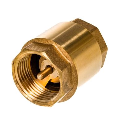 КЛАПАН ОБРАТНЫЙ 1/2 Г/Г ЛАТУНЬ ЛАТ. ШТОК