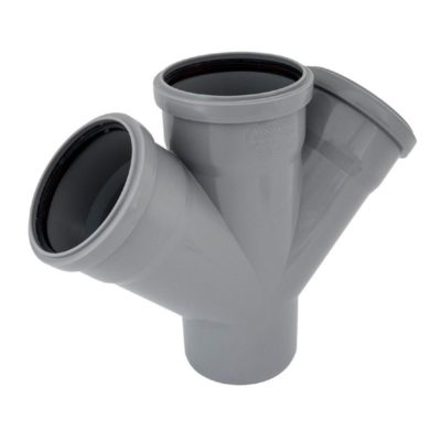 Крестовина ПП одноплоскостная 110*110*110-45* для внутренней канализации