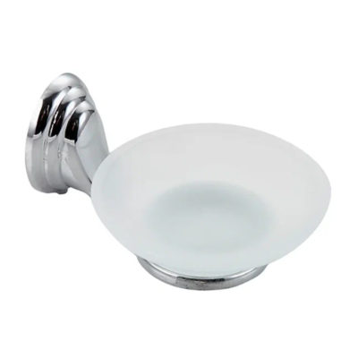 Мыльница хром-стекло FRAP F1502