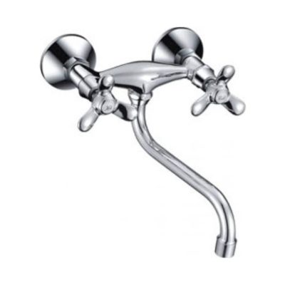 F4612 FRAP Смеситель кухня керам. 1/2" стена нижний