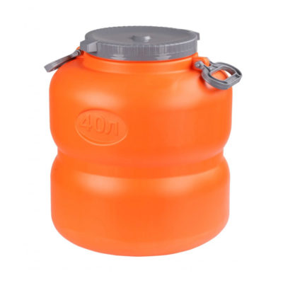 Канистра-бочка 40 л пласт. с навесными ручками