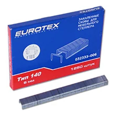 Скобы для степлера тип140 6мм 1250шт