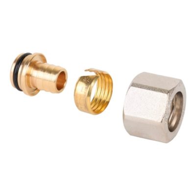 Фитинг обжимной для полиэт. и метал. трубы (евроконус)1/2*16*2