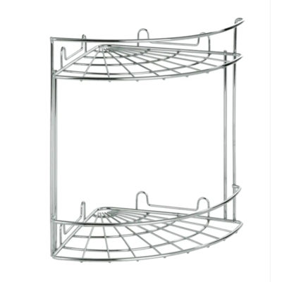 Полка  ARTEX угловая 2-х ярусная хром