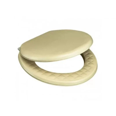 Сиденье для унитаза мягкое бежевое