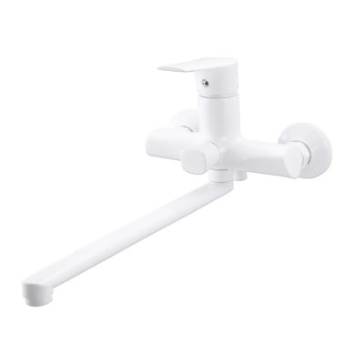 MN2273-8 EKKO Смеситель д/ванны с длинным изливом (белый)