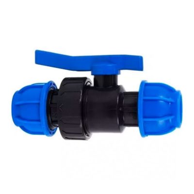 ПЭ Кран шаровый UNIO соединительный ф 20 х 20