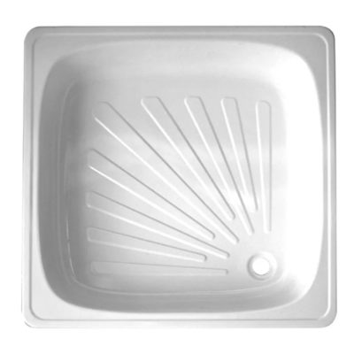 Поддон душевой стальной 80*80*13см.