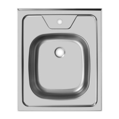 Мойка из нержавейки  накладная 600x500*0.4mm хром