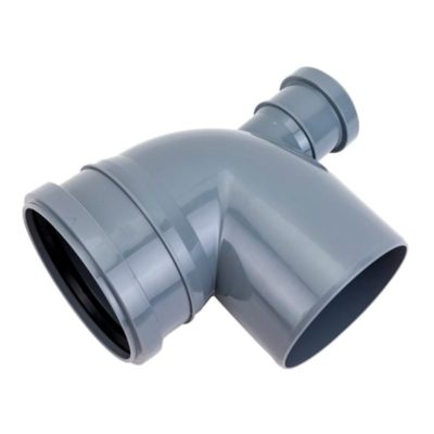 Канализационный отвод фронтальный с выходом тыл 90°