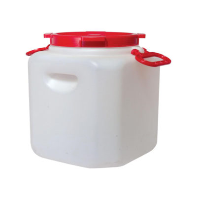 Бочка пищевая пластик 30л (квадрат