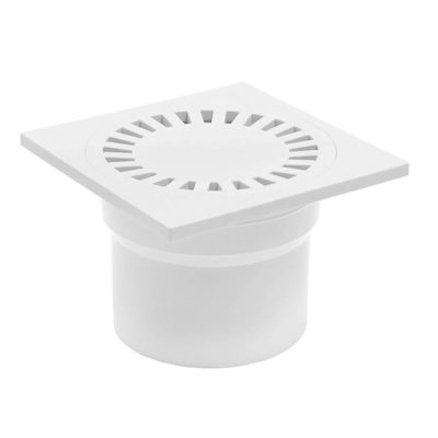 Трап канал. д.150*150мм белый прямой