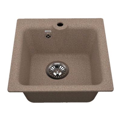 VG201 Мойка Vigro (410х410х180) терракотовый