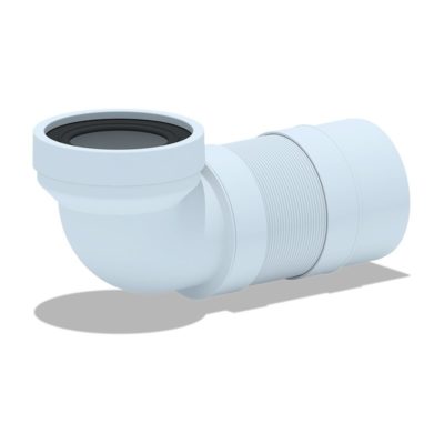 Удлинитель гибкий д/унитаза АНИ с вып Д110 мм 300-750 мм угол 90* K722R