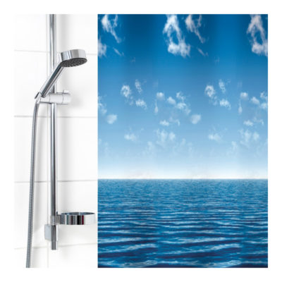 Штора для ванной 180*180 Море