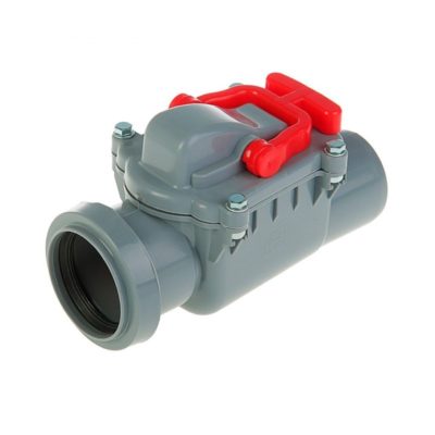 Обратный клапан Д50мм серый