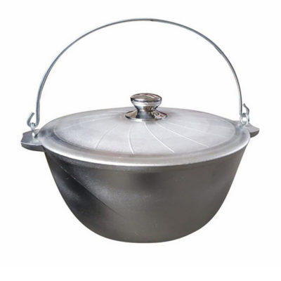 Котелок алюм литой 8 л походный с крышкой