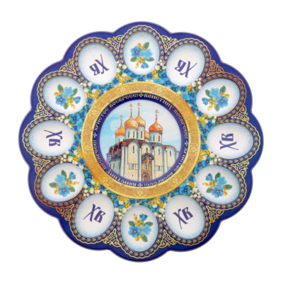 Блюдо для кулича и яиц Пасхальное Д25см