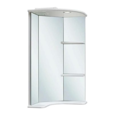 Шкаф зеркальный навесной "Браво 40" угловой