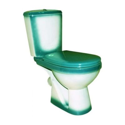 Унитаз-компакт Комфорт зеленый (косой вып. 2 реж.арм.