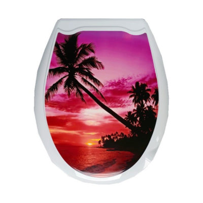 Сидение д/унитаза с рис. Закат