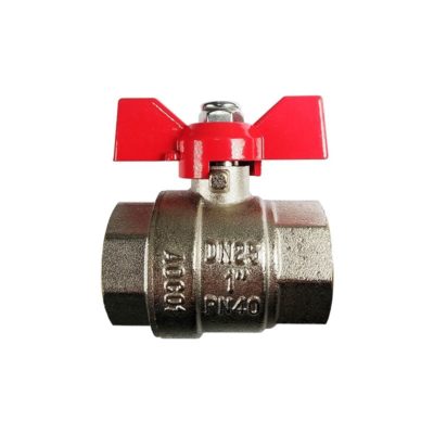 Кран шаровый 1/2" Г-Г латунь  винт