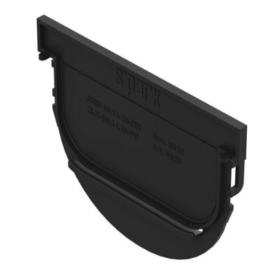 ТОРЦЕВАЯ ЗАГЛУШКА УНИВЕРС. Д/ЛОТКА ВОДООТВОДН. ПЛАСТИК DN100