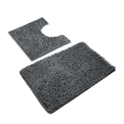 Комплект ковриков для ванной белый 50*80 см и 50*50 см