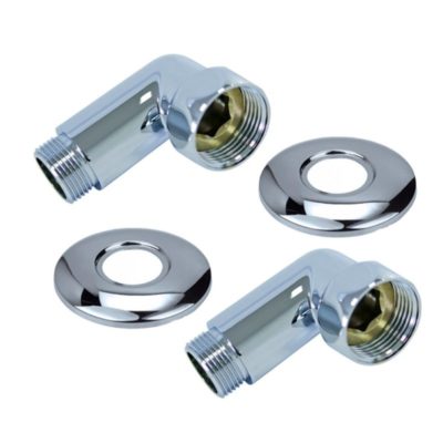 Угловое соединение с отражателем для полотенцесушителя г-ш 1*Fх1/2М