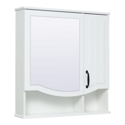 Шкаф зеркальный навесной "Марсель 65" белый